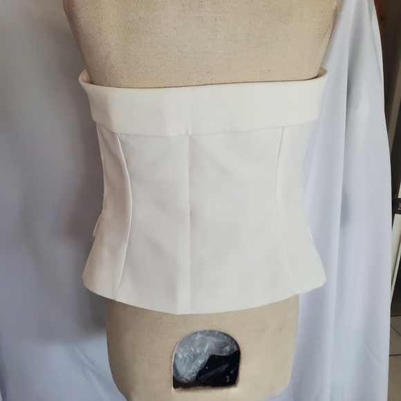 Princess Polly White Sleeveless Bustier Blouse - Picture 10 of 13